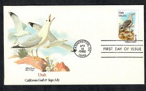 1996 Utah Birds and Flowers Unaddressed Fleetwood FDC