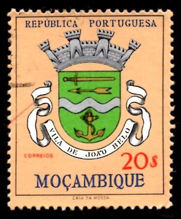 Mozambique 1961 Vila de Joao Belo, Coat of Arms 20e Scott.422 Used (#3)