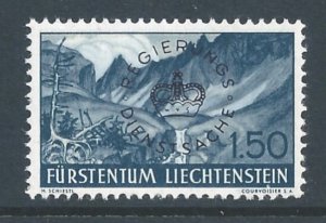 Liechtenstein #O29 NH 1.50fr Alpine View Ovptd.