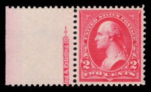 MOMEN: US STAMPS #267 MINT OG NH XF+ LOT #89235*