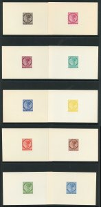 PRINCE EDWARD IS SG17/18 1962 6d reprinted die proofs TEN different colours