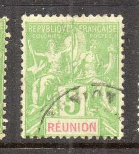 Reunion 1892 Early Issue Fine Used 5c. NW-230798