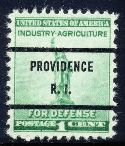 Providence RI, 899-71 Bureau Precancel, 1¢ National Defense