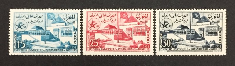 Morocco 1958 #22-4, Worlds Fair, MNH.