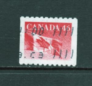 Scott # 1695    used  coil single    46 cent  FLAG