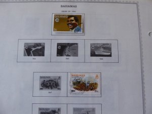 Bahamas 1884-1991 Stamp Collection on Album Pages