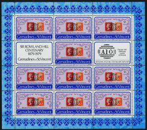 St Vincent Grenadines 173-5 Sheets MNH Stamp on Stamp, Rowland Hill
