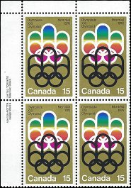 CANADA   #624 MNH UPPER LEFT PLATE BLOCK  (1-2)