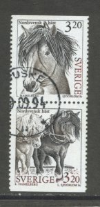 Sweden 2047  Used Pair (17