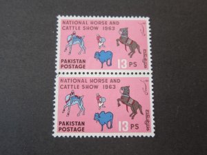 Pakistan 1963 Sc 175 pair MNH