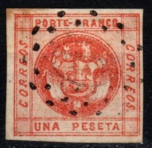 Peru #10 F-VF Used CV $42.50 (X3140)