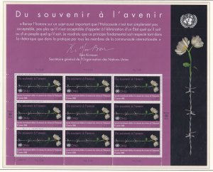 United Nations Geneva  #479  MNH  2008   sheetholocaust remembrance day