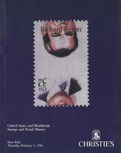 U.S. and Worldwide Stamps & Postal History, Christie's, New York, Feb. 1, 1996