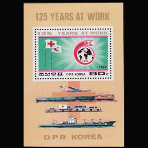 NORTH KOREA 1987 - Scott# 2714 S/S Red Cross 125th. NH