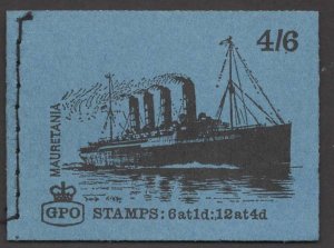 Great Britain # BK103 4sh6d. Booklet November-1969 (1)   MAURETANIA
