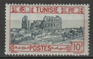 Tunisia 1926 Sc 111 MH* toned gum