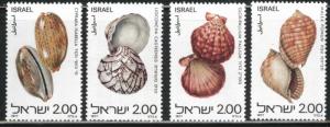 ISRAEL Scott 678--681 MNH** 1977 Shell set without tabs