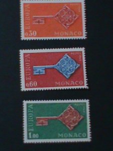 MONACO-1968-SC#689-691-EUROPA ISSUE- MNH -VERY FINE WE SHIP TO WORLDWIDE