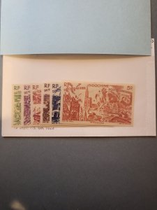 Stamps Indochina Scott #C20-5 nh imperf