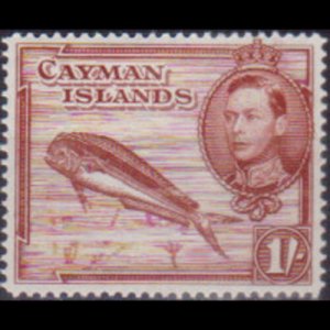CAYMAN IS. 1943 - Scott# 108a Fish Perf.14 1s NH