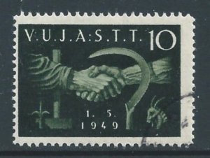 Trieste Zone B #4 Used Labor Day 1949 - Clasped Hands