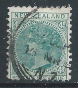 New Zealand #64 Used 4p Queen Victoria - Wmk. 62