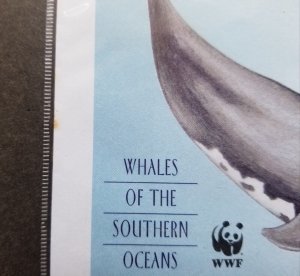 *FREE SHIP South Africa WWF Whales Southern Oceans 1998 Marine Life (FDC *c scan