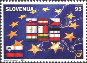 Slovenia 2004 MNH Stamps Scott 560 European Union Flags Joint Issue