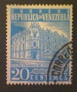 Venezuela, Scott #706, used (o), 1958, Caracas Post Office, 20c