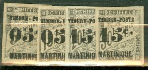 GK: Martinique 22-25 mint CV $73.50