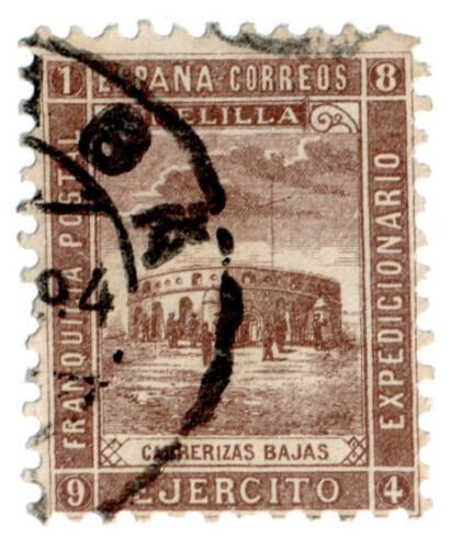 (I.B-CK) Spain Colonial Postal : Melilla Military Post (Fort Carrerizas Bajas) 