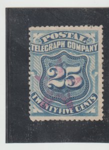 US Scott  #15T3  Used  with Star CXL - Telegraph Stamp. Single