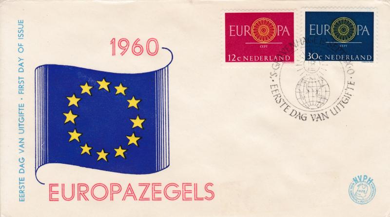 Netherlands 1960 Europa/CEPT First Day Cover Illustrated Cancel Den Hage