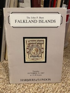 JOHN P. BUNT Falkland Islands - October 13, 1987 Harmers of London Auction