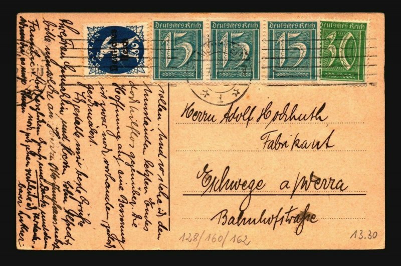 Germany 1922 Inflation Postcard  - Z17144