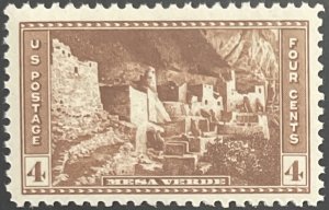 Scott #743 1934 4¢ National Parks Mesa Verde MNH OG