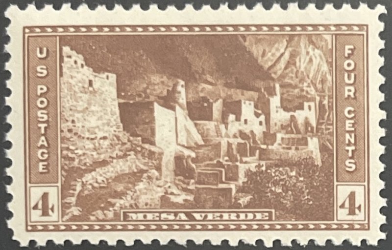 Scott #743 1934 4¢ National Parks Mesa Verde MNH OG