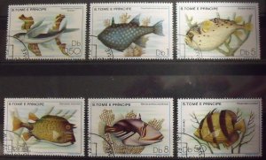 18942   ST. THOMAS et PRINCIPE   Used # 548-553        CV$ 15.95