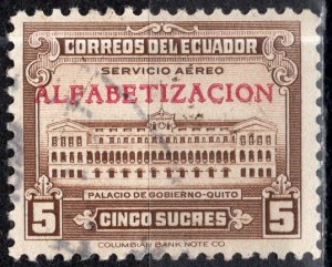 Ecuador 1950: Sc. # C219; O/Used Single Stamp