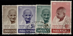 INDIA GVI SG305-308, 1948 Independence set, FINE USED. Cat