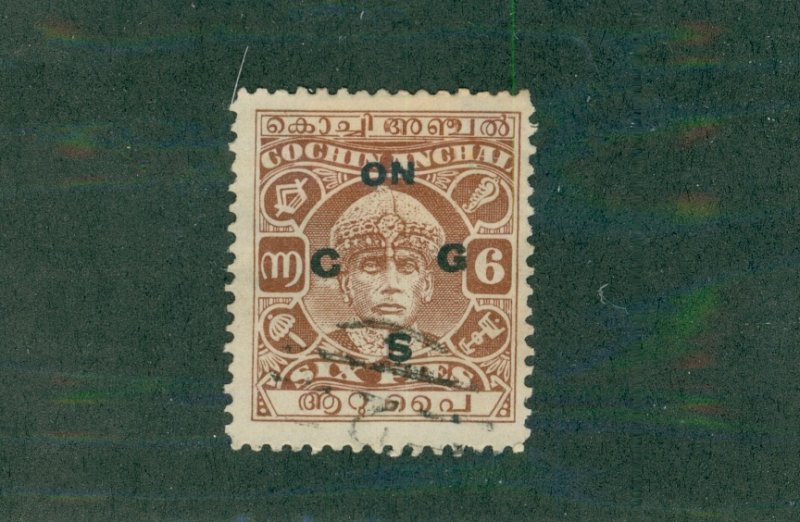 INDIA COCHIN ANGHAL 055 USED BIN $1.00