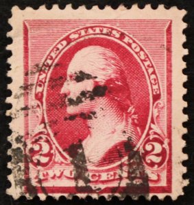 U.S. Used Stamp Scott #219D 2c Washington, Jumbo. 1 Duplex Cancel. Choice!