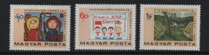 Hungary     #1934-1937  MNH  1968  children`s paintings