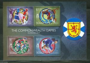 SOLOMON ISLANDS 2014 THE COMMONWEALTH GAMES GLASCOW 2014 SHEET  MINT NH