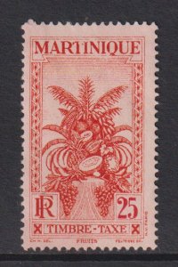Martinique   #J29 used  1933  tropical fruits   25c
