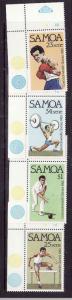 Samoa-Sc#579-82-Unused NH set-Sports-Commonwealth Games-1982-