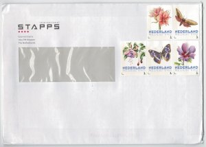 Netherlands 2025 Cover Stamps Butterflies Flowers Butterfly