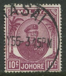 STAMP STATION PERTH Johore #138 Sultan Ibrahim Used 1949-1955