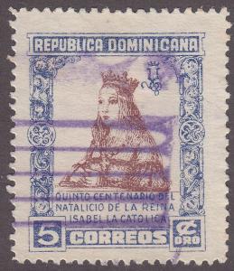 Dominican Republic 446  Queen Isabella I of Spain 1951