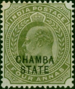 Chamba 1904 4a Olive SG35 Fine LMM